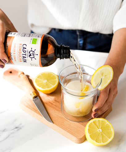 BEBIDA KOMBUCHA JENGIBRE LIMON