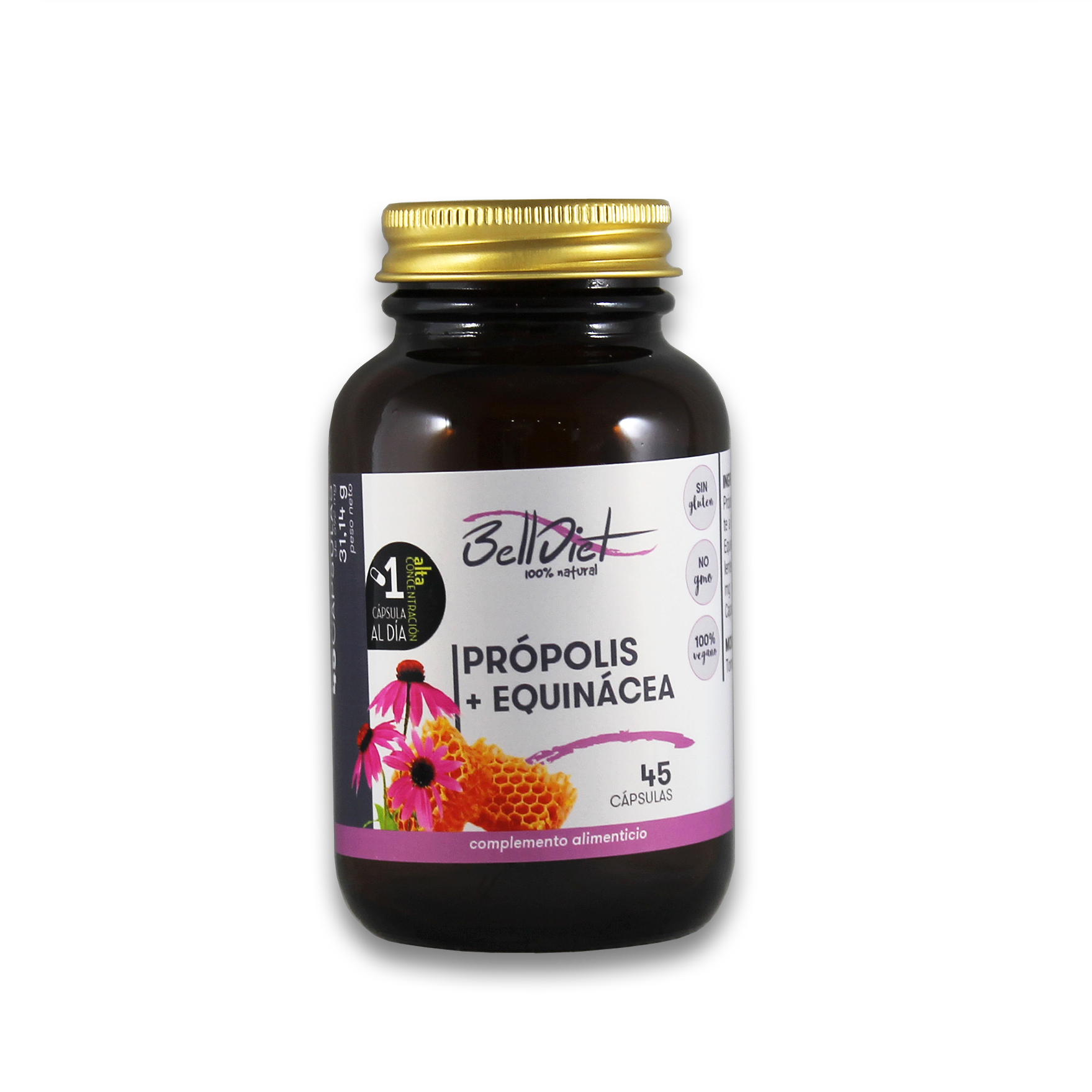 BellDiet - PRÓPOLIS+EQUINÁCEA MEGAPLUS 45 CAPS.