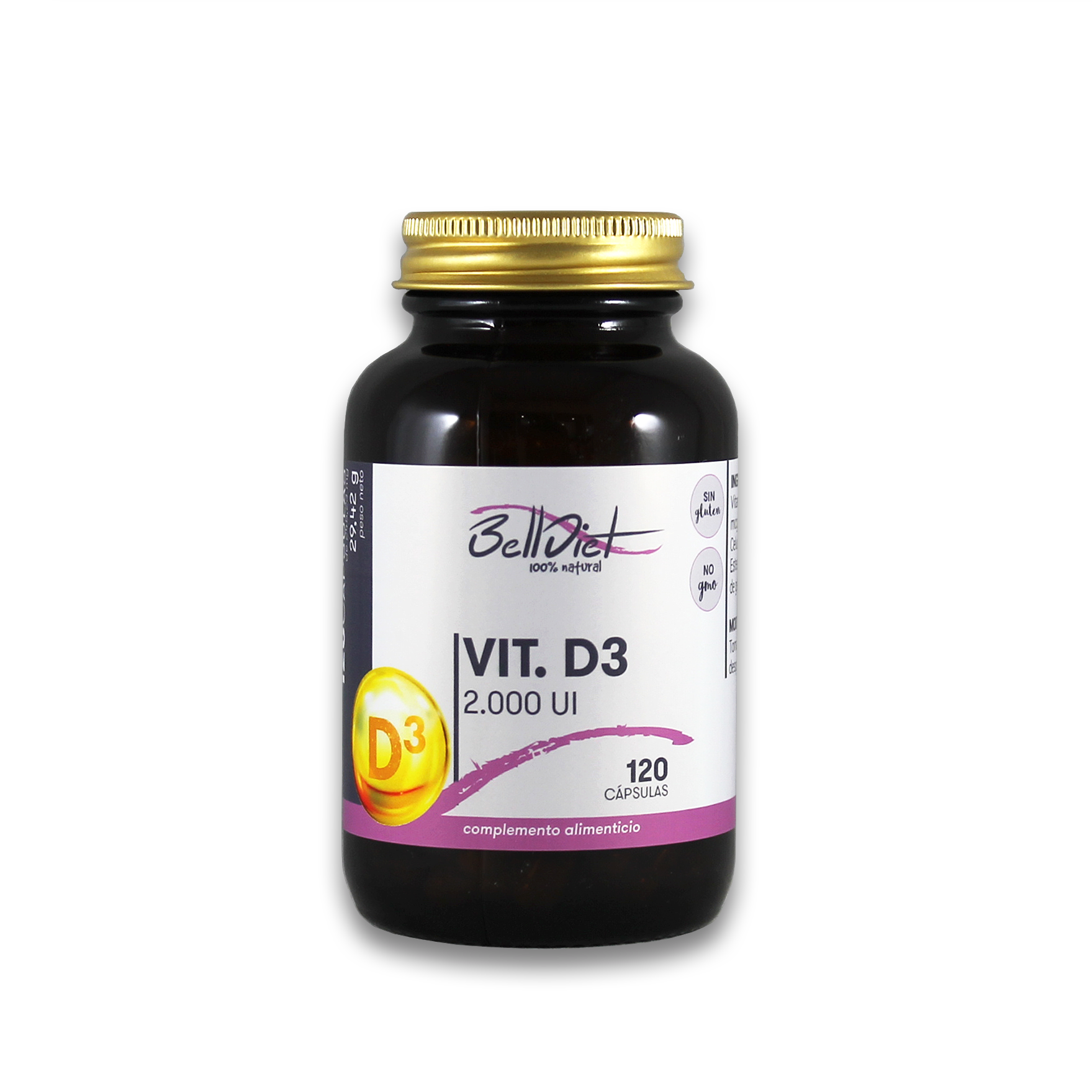 BellDiet - VITAMINA D3 120 CAPS.